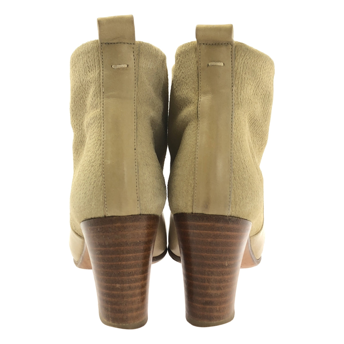 Maison Martin Margiela / 메종 마르탄 마르젤라 | 가죽 코듀로이 전환 힐 짧은 부츠 | 37 |