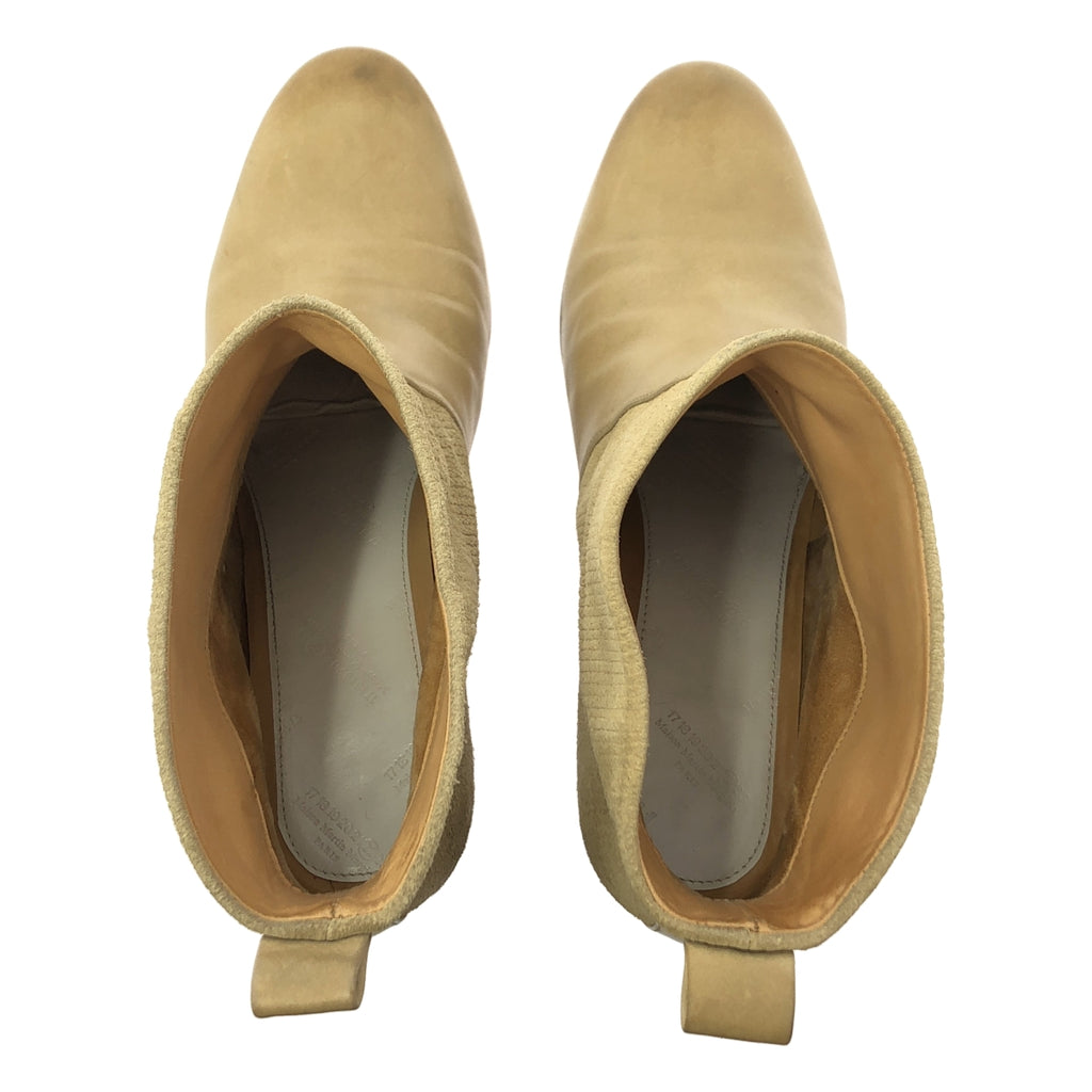 Maison Martin Margiela / 메종 마르탄 마르젤라 | 가죽 코듀로이 전환 힐 짧은 부츠 | 37 |