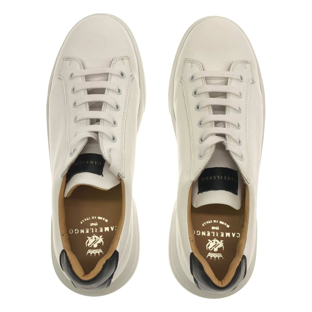 CAMERLENGO | Leather lace-up sneakers shoes | 42 | Men's