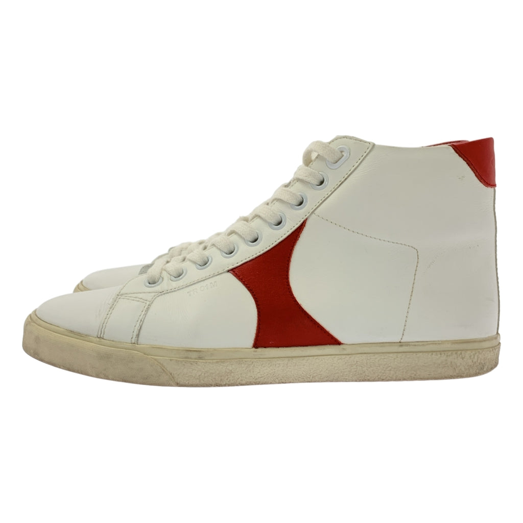 CELINE / セリーヌ | TRIOMPHE トリオンフ / レザー ハイカット スニーカー TR01M | 36 | レディース