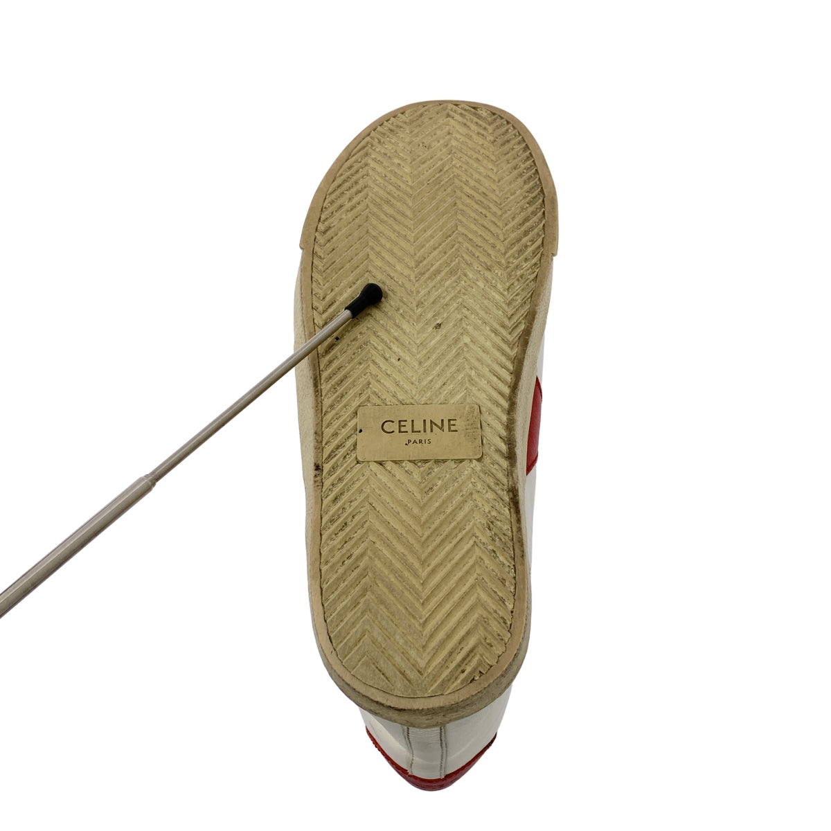 CELINE / セリーヌ | TRIOMPHE トリオンフ / レザー ハイカット スニーカー TR01M | 36 | レディース