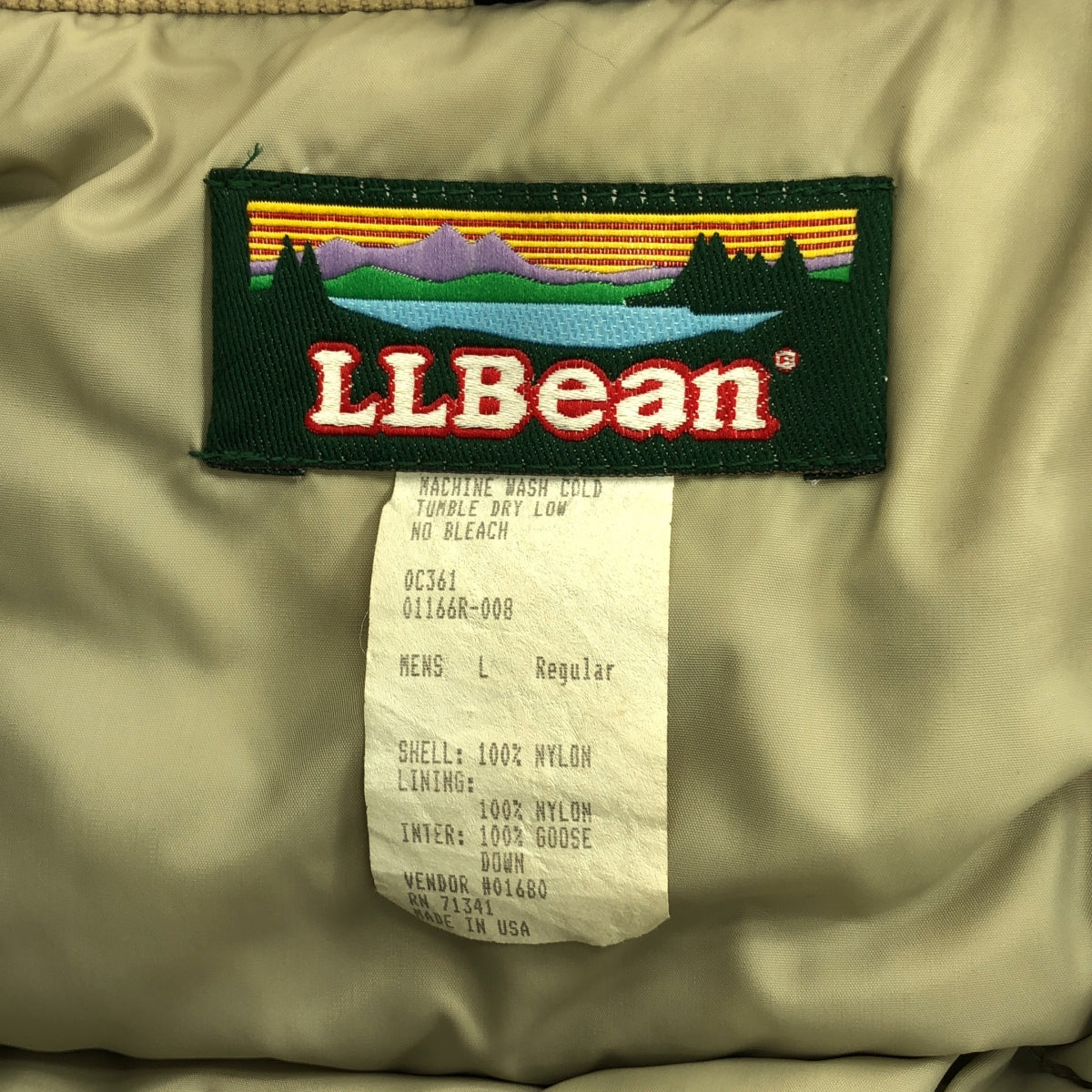 LL BEAN | 1980 年代 | 佩諾布斯科特派克大衣 | 羽絨派克大衣 | L 碼 | 男款