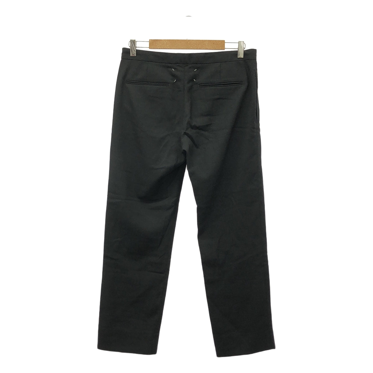 Maison Margiela / メゾンマルジェラ | 2017SS | Summer Wool Drawstring Trouser サマーウール ドローストリング パンツ | 46 | ブラック | メンズ