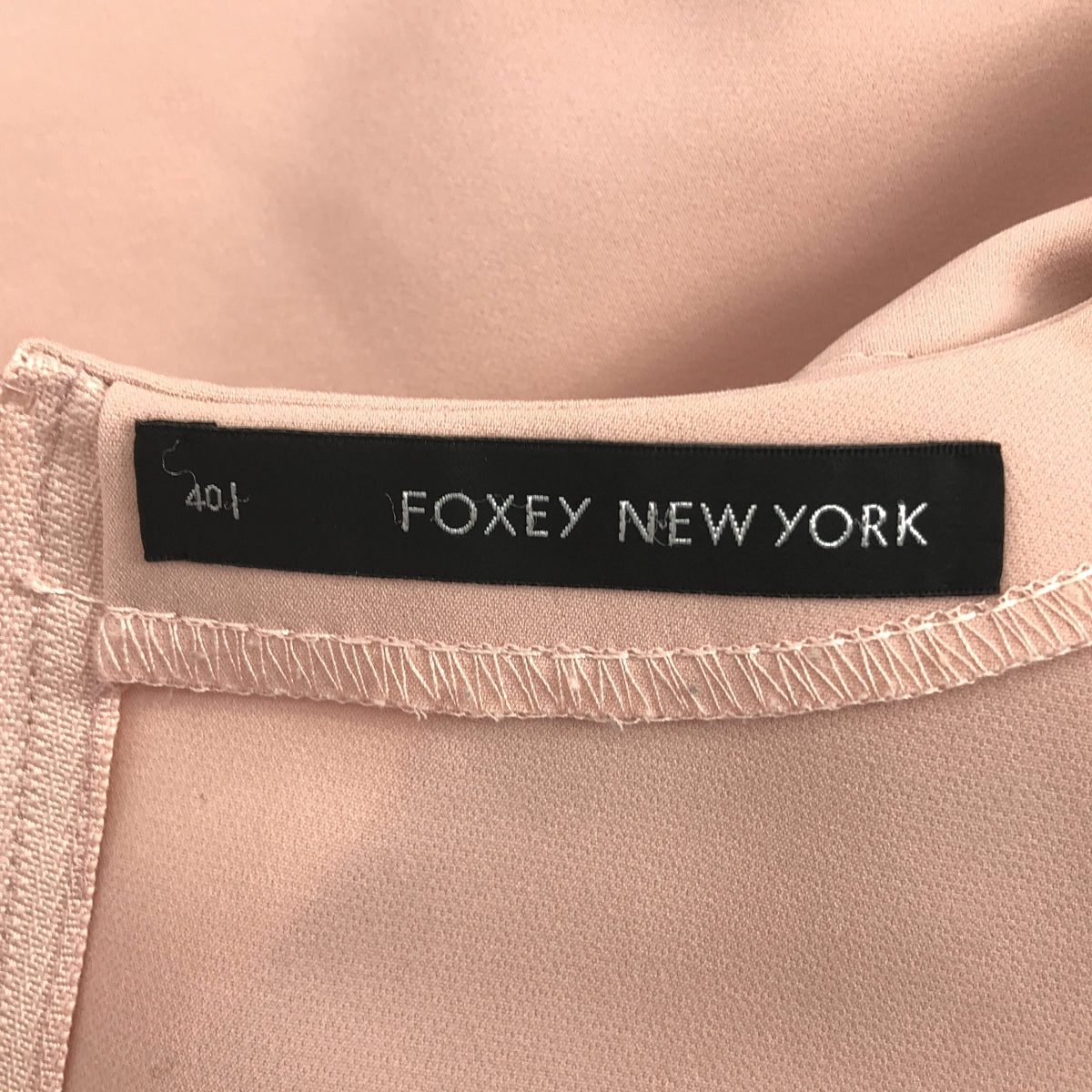 【美品】  FOXEY NEW YORK / フォクシーニューヨーク | ノースリーブ バックギャザー ポリエステル ワンピース | 40 | ピンク | レディース