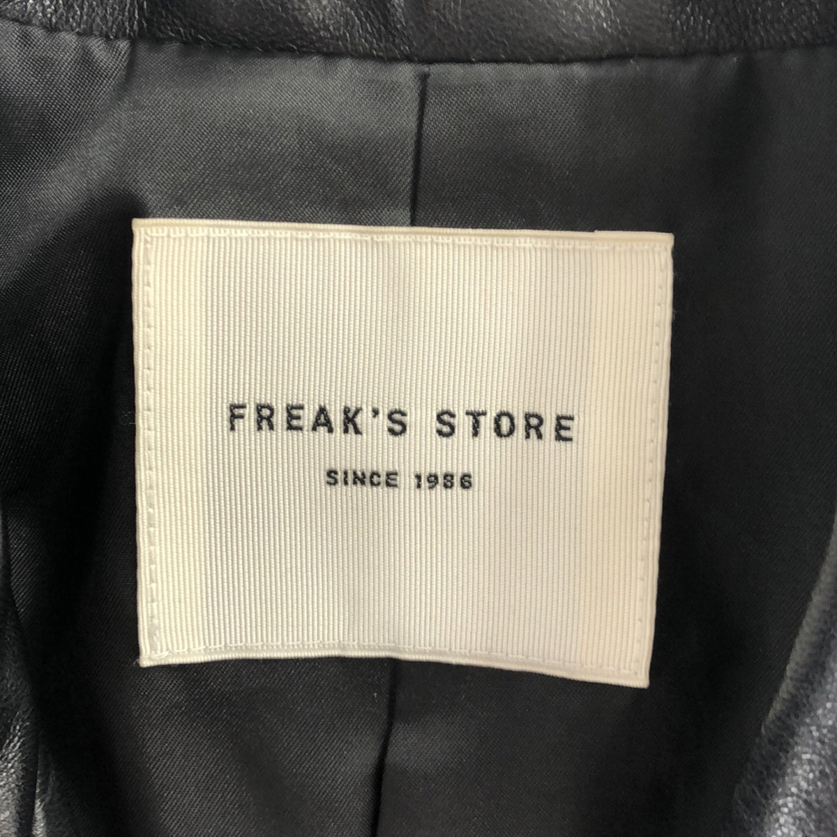 FREAK'S STORE | Lamb leather rider jacket | S | Black | Women's