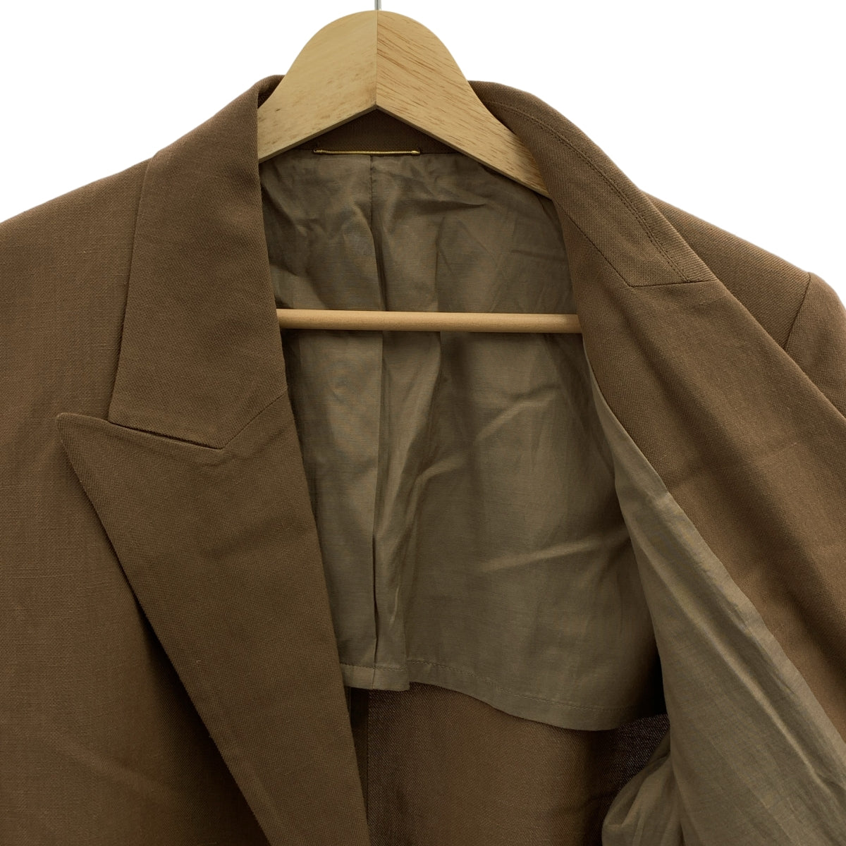 【成色極佳】L'Appartement | 2024春夏系列 | CANGIOLI 寬鬆外套/雙排扣大衣/全襯裡 | F碼 | 棕色 | 女款