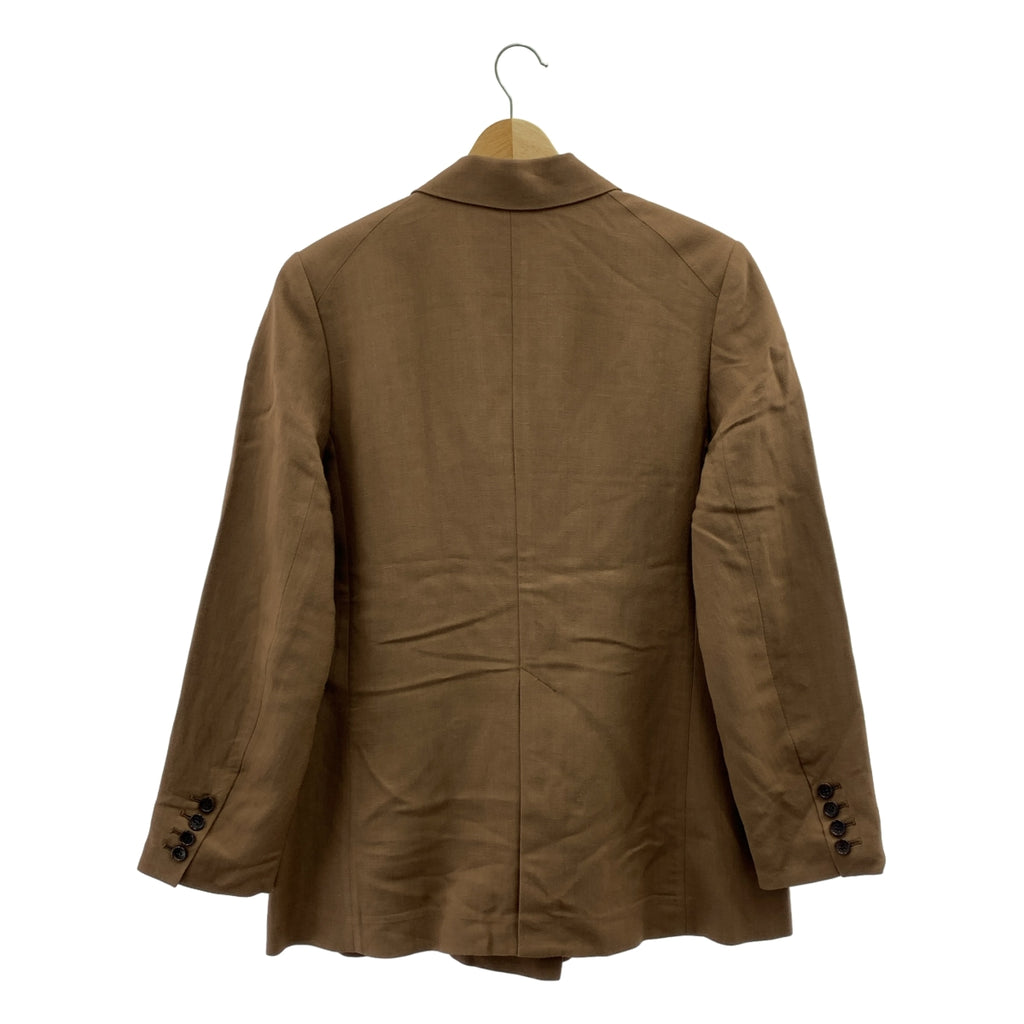 【成色極佳】L'Appartement | 2024春夏系列 | CANGIOLI 寬鬆外套/雙排扣大衣/全襯裡 | F碼 | 棕色 | 女款