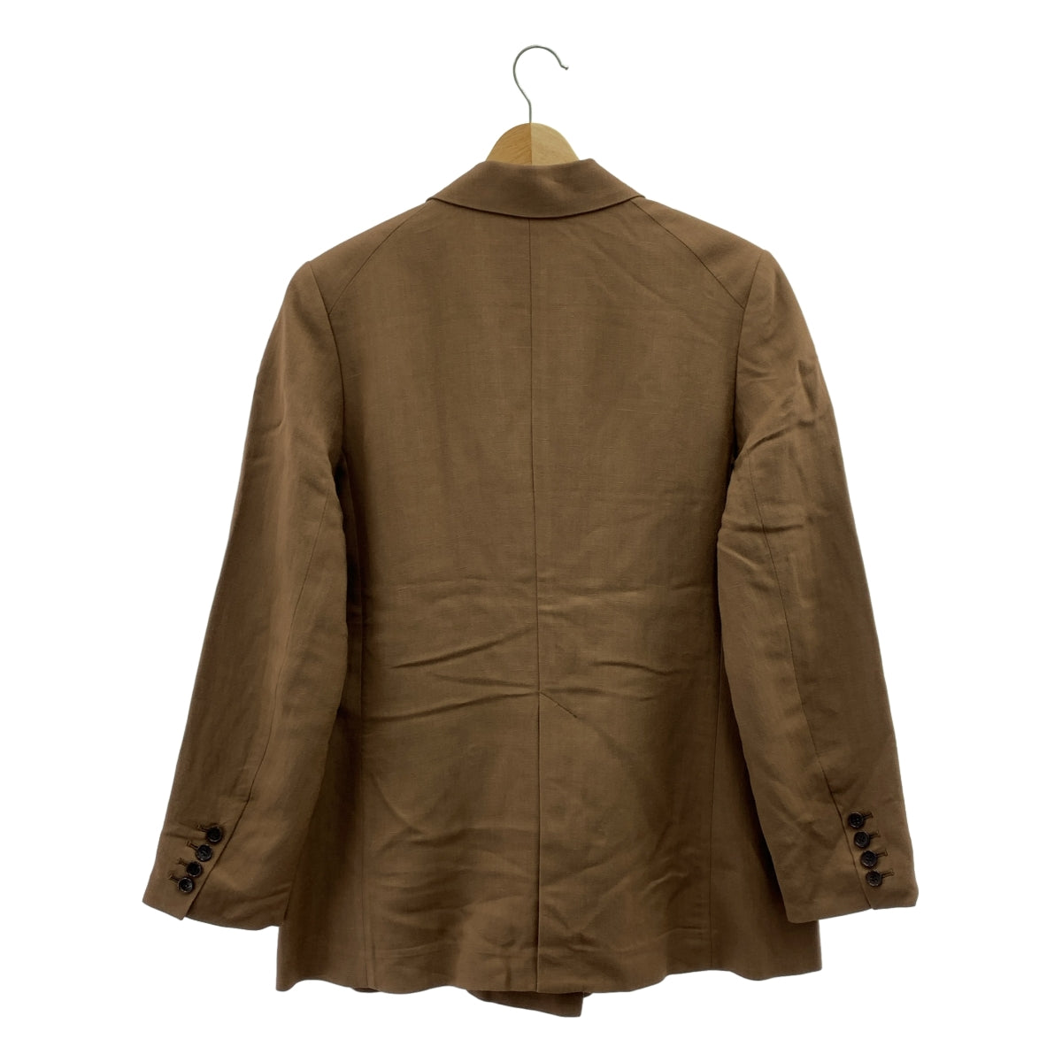 【成色極佳】L'Appartement | 2024春夏系列 | CANGIOLI 寬鬆外套/雙排扣大衣/全襯裡 | F碼 | 棕色 | 女款