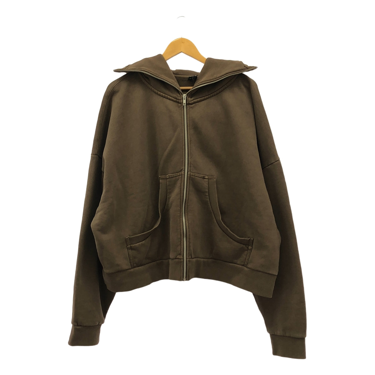 entire studios / Entire Studio | ES2106 / FULL ZIP RHINO Oversized Hoodie Parka | M | Brown | Men's