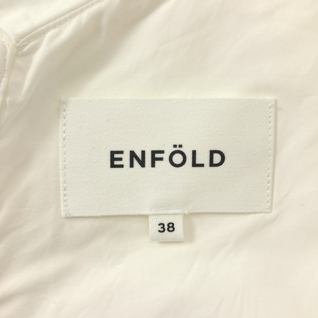 ENFOLD / 엠 폴드 | 비대칭 오버 실루엣 셔츠 블라우스 | 38 | 여성