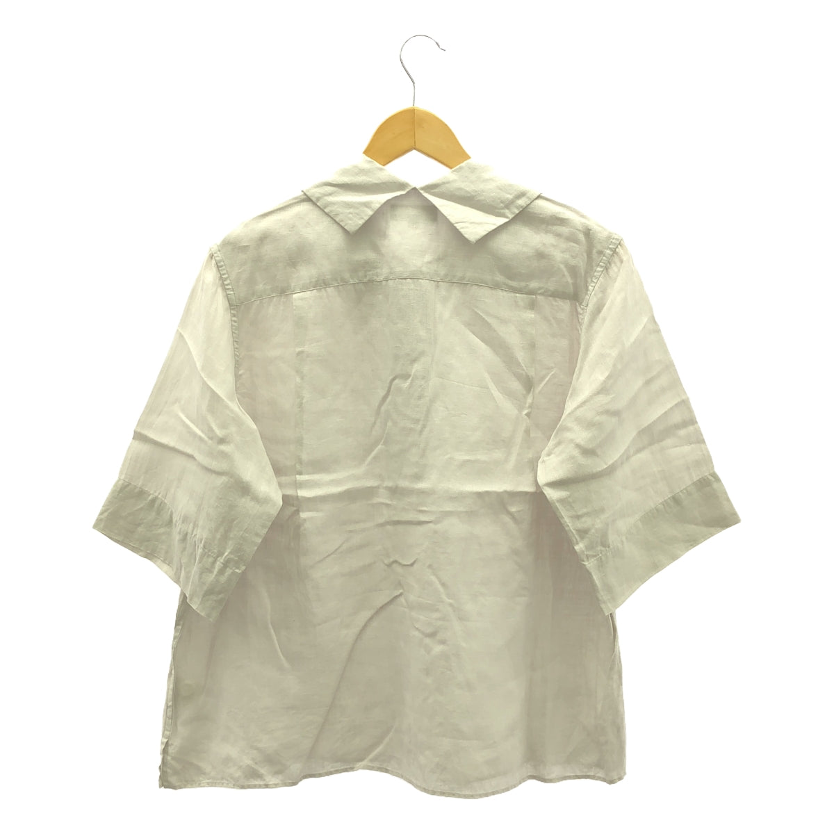 MARGARET HOWELL / マーガレットハウエル | 2022SS | LINEN VOILE プルオーバーシャツ | 2 | ライトグレー | レディース