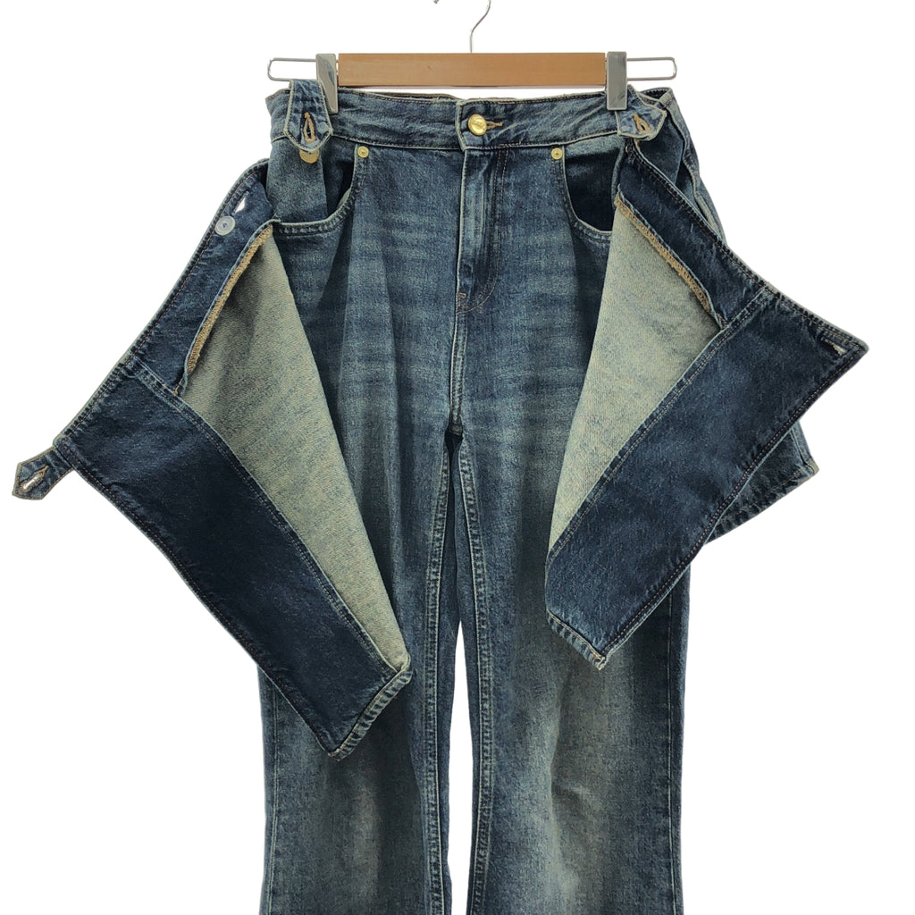 Ganni / Ganni | 重工水洗牛仔喇叭裙牛仔褲 | 破洞牛仔裙 | 尺寸 25 | 女款