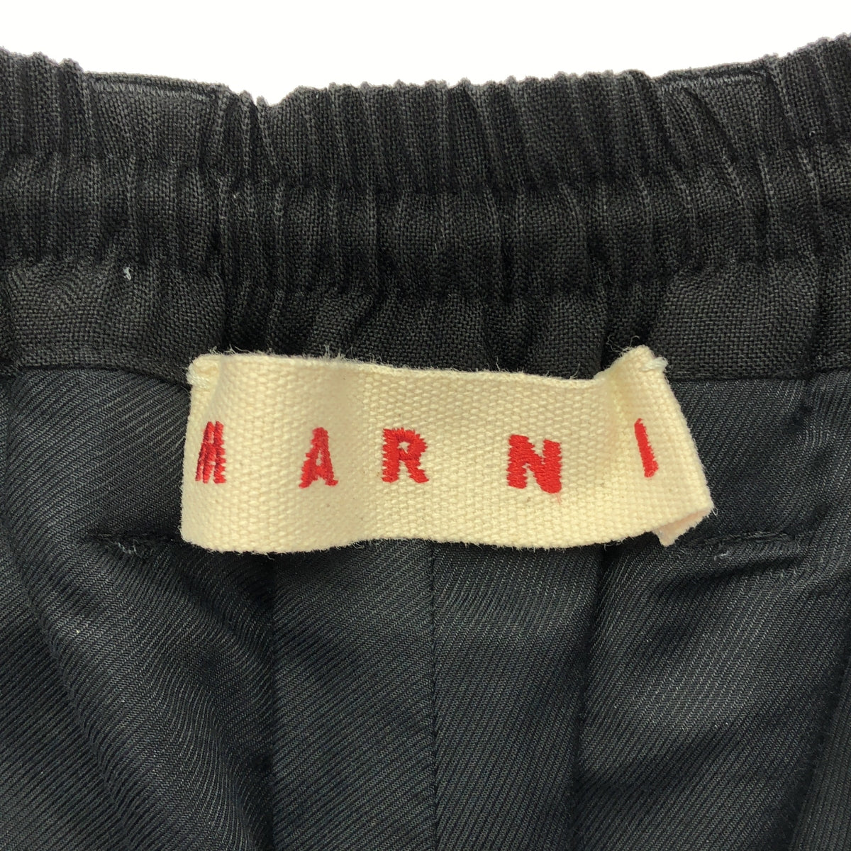 MARNI / マルニ | 2023SS | ドローストリング タック ウールトロピカルシャーリング1Pテーパードパンツ | 46 | メンズ