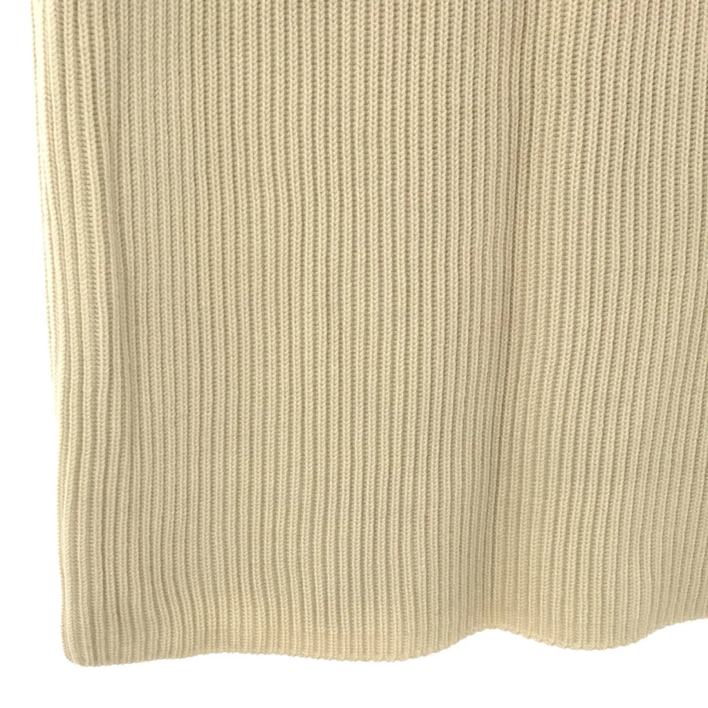 [狀況良好] HYKE |全襯裡羅紋針織裙 | 1 |象牙 |女性的