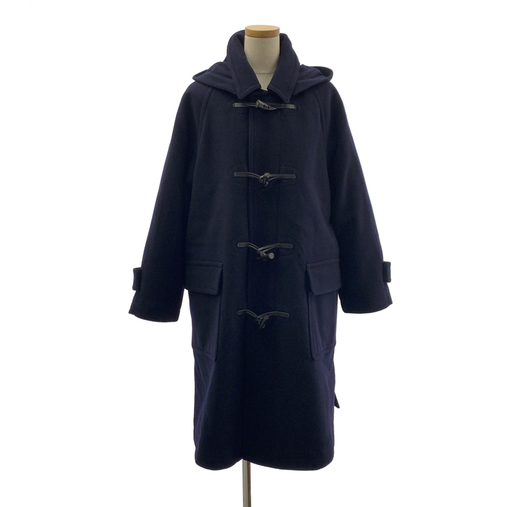 miffew / ミフュー | SUPER140s DUFFLE DOWN COAT / ウール メルトン ダッフル ダウン コート / 着脱可フーディ | 2 | レディース