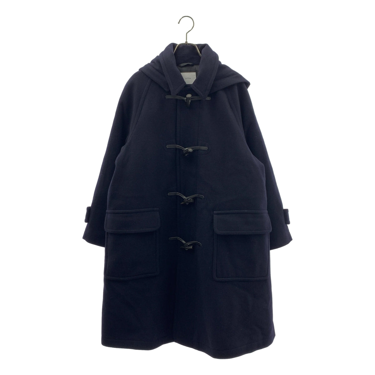 miffew / ミフュー | SUPER140s DUFFLE DOWN COAT / ウール メルトン ダッフル ダウン コート / 着脱可フーディ | 2 | レディース