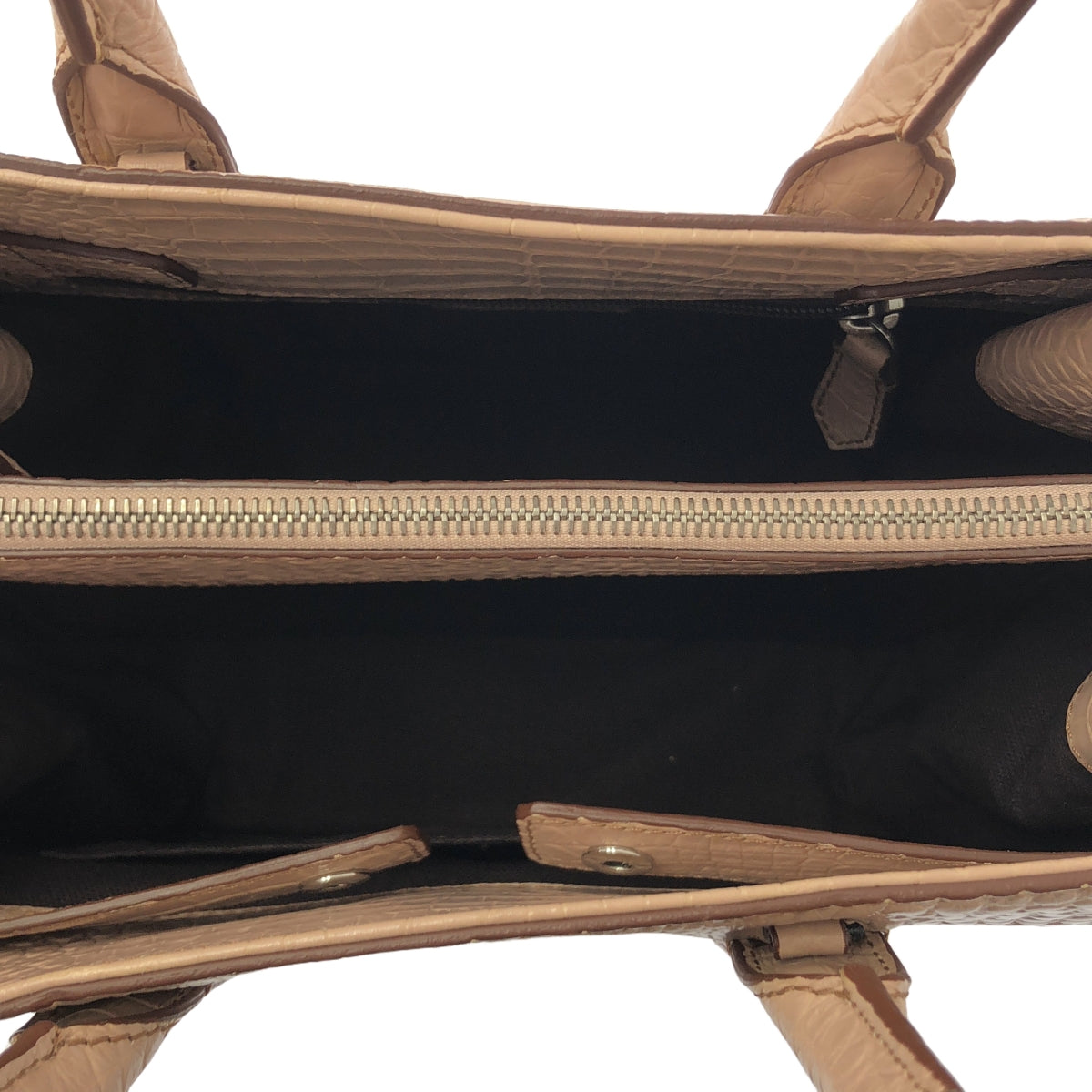 【新品】  Max Mara / マックスマーラ | レザー クロコ型押し ショルダーストラップ付 バッグ | ピンク | レディース