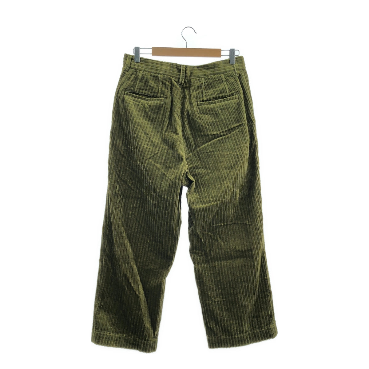 UNIVERSAL PRODUCTS / ユニバーサルプロダクツ | 2TUCK CORDUROY PANTS 太畝コーデュロイ 2タック パンツ | 3 | オリーブ | メンズ