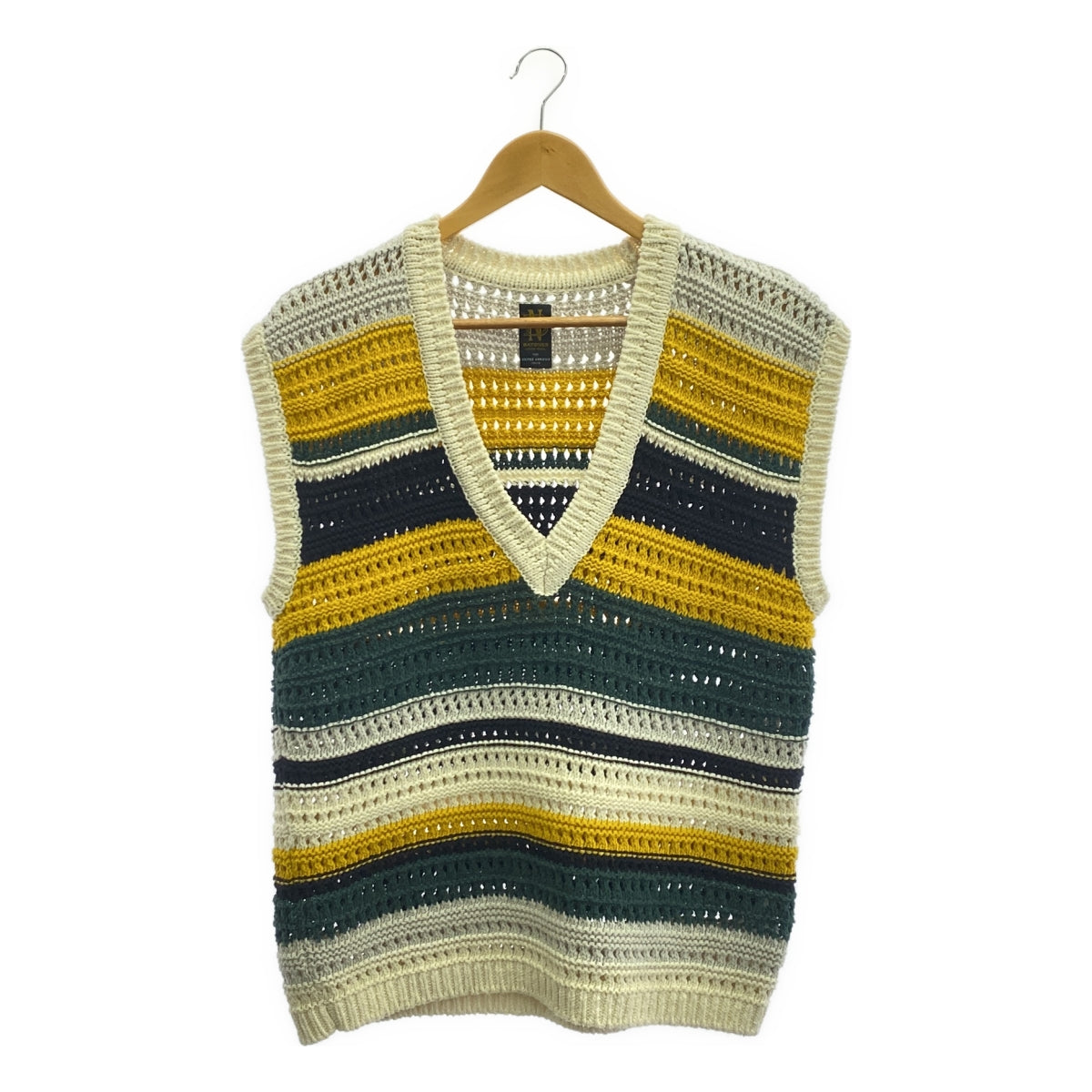 接力棒 / 接力棒 | Overborder 針織背心 | F |黃色 x 綠 |女的