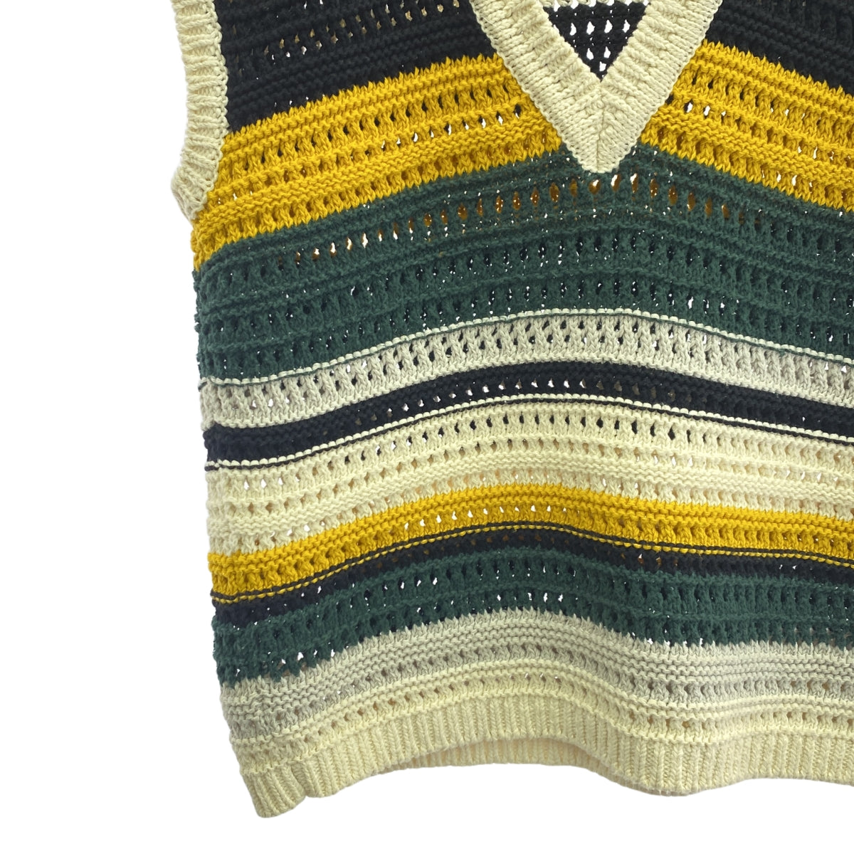 接力棒 / 接力棒 | Overborder 針織背心 | F |黃色 x 綠 |女的