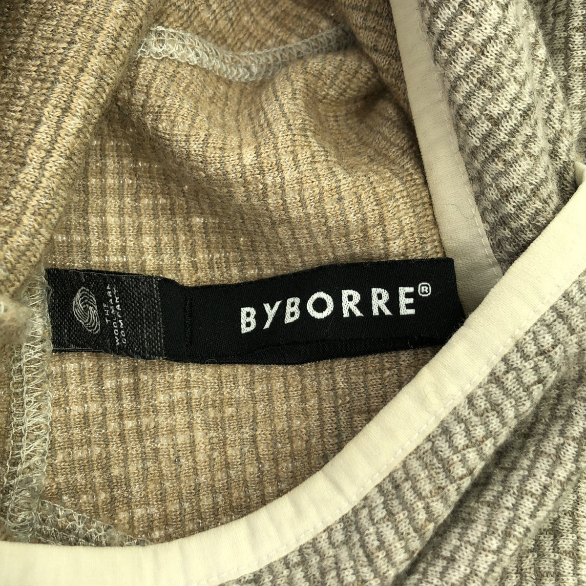 【美品】  BYBORRE / バイボレ | ニットパーカー | グレー | メンズ