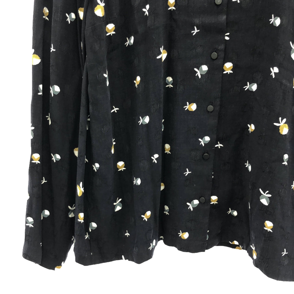COMPTOIR DES COTONNIERS / コントワー・デ・コトニエ | 総柄 ジャガード カーディガン | 38 | ダークネイビー | レディース