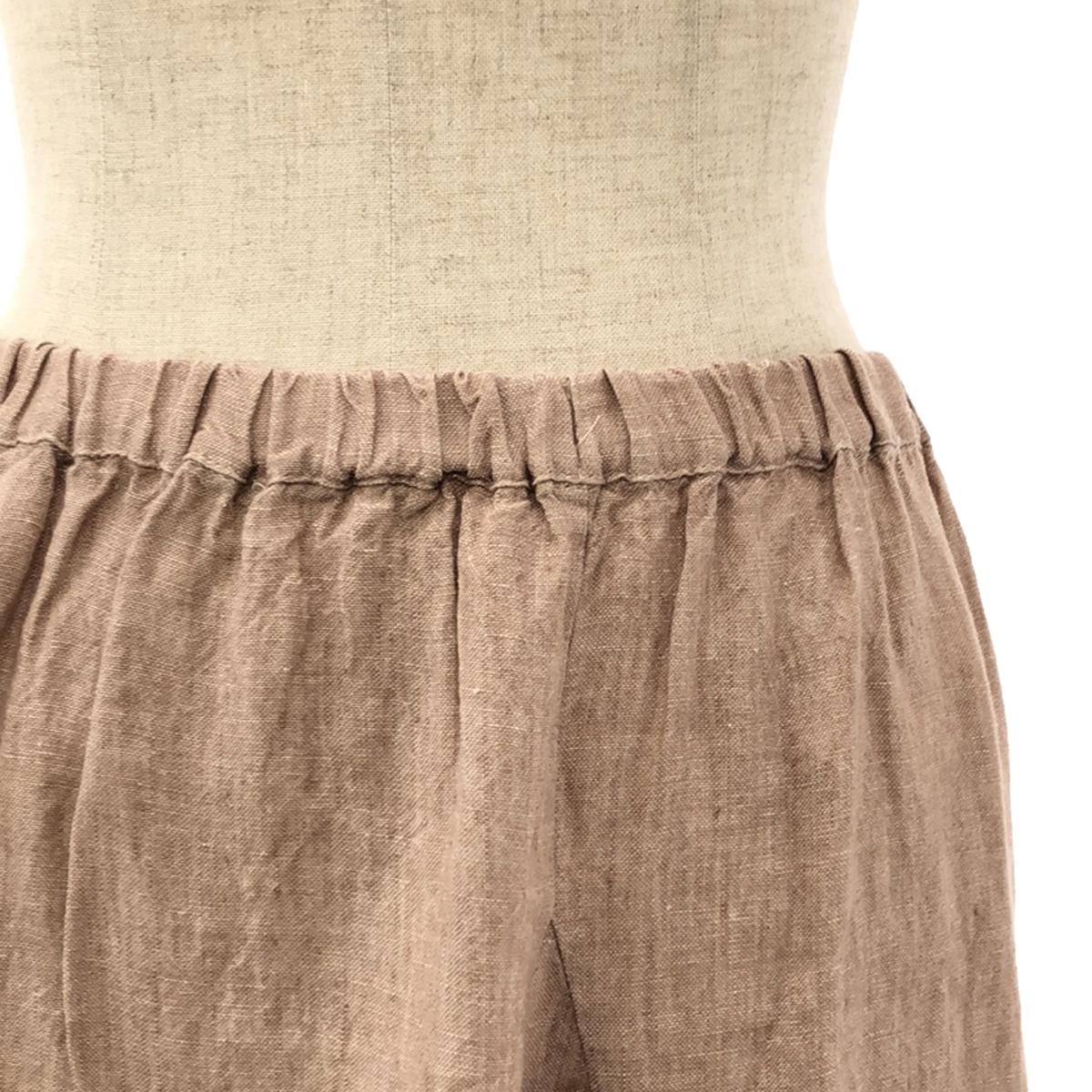 [Good Condition] L'Appartement / Appartement | [Maison De Vacances] Flare Skirt Linen Long Skirt | F | Pink | Women's