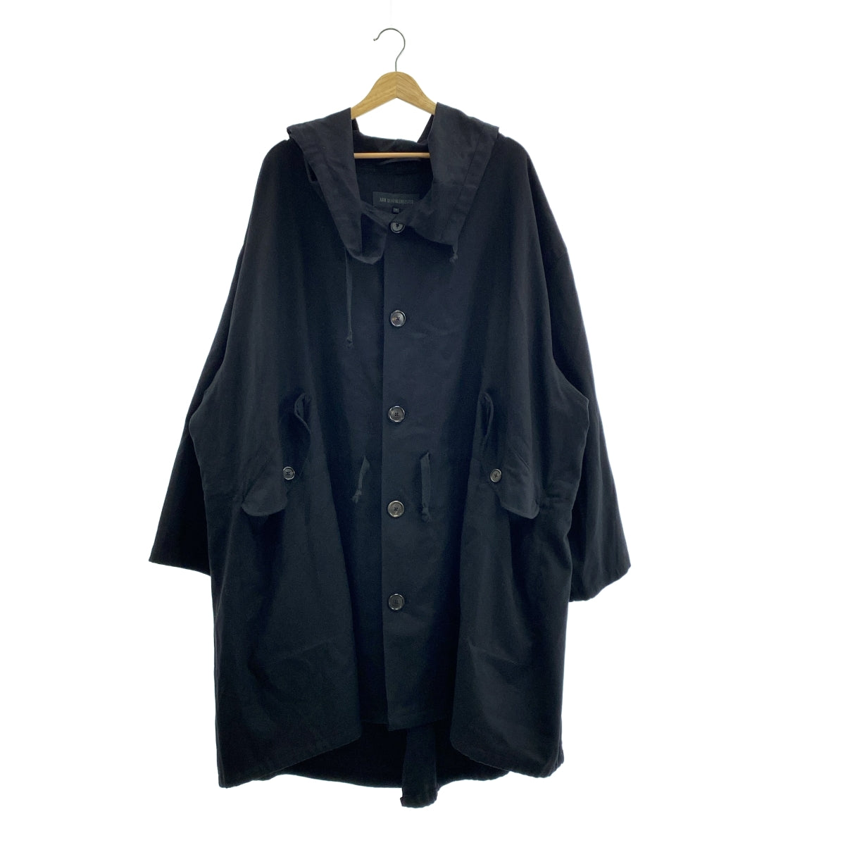 ANN DEMEULEMEESTER | 超大羊毛連帽摩登大衣 | S碼 | 男款