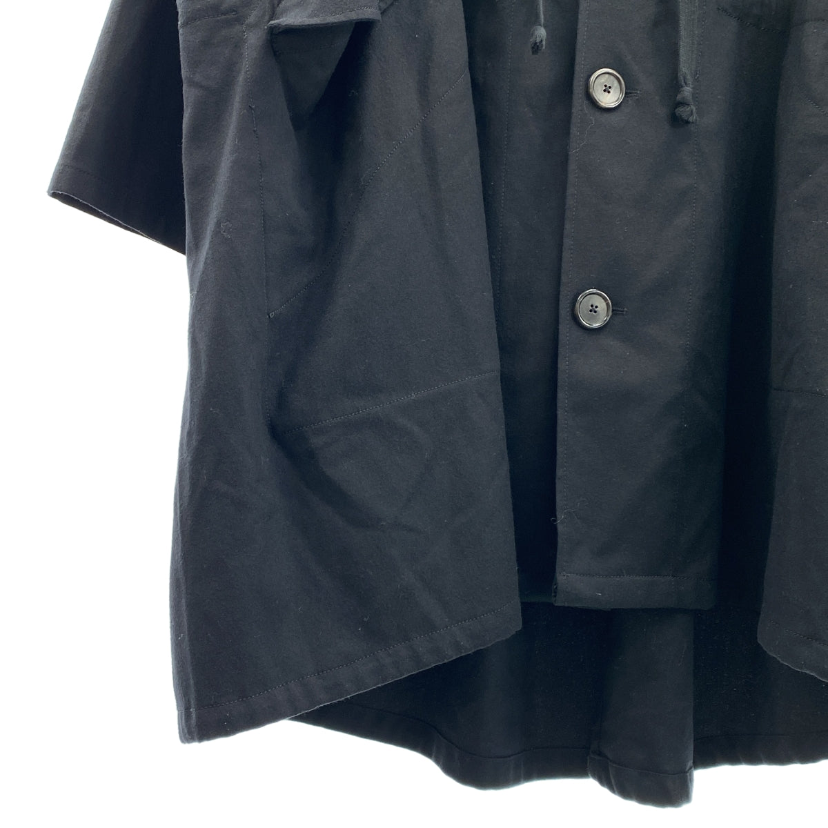 ANN DEMEULEMEESTER | 超大羊毛連帽摩登大衣 | S碼 | 男款