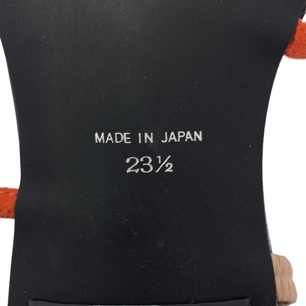 【美品】  Purpred / パープレッド | レザー スクエアトゥ サンダル シューズ | 23 1/2 | orange | レディース