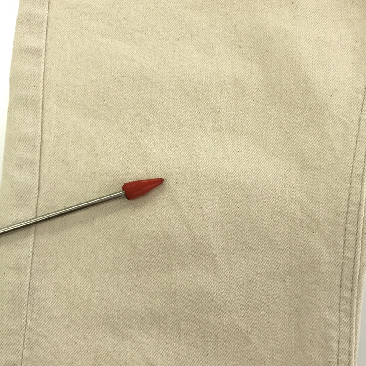 YANUK / ヤヌーク | ANNETTE ハイウエスト ストレートデニムパンツ | 26 | エクリュ | レディース