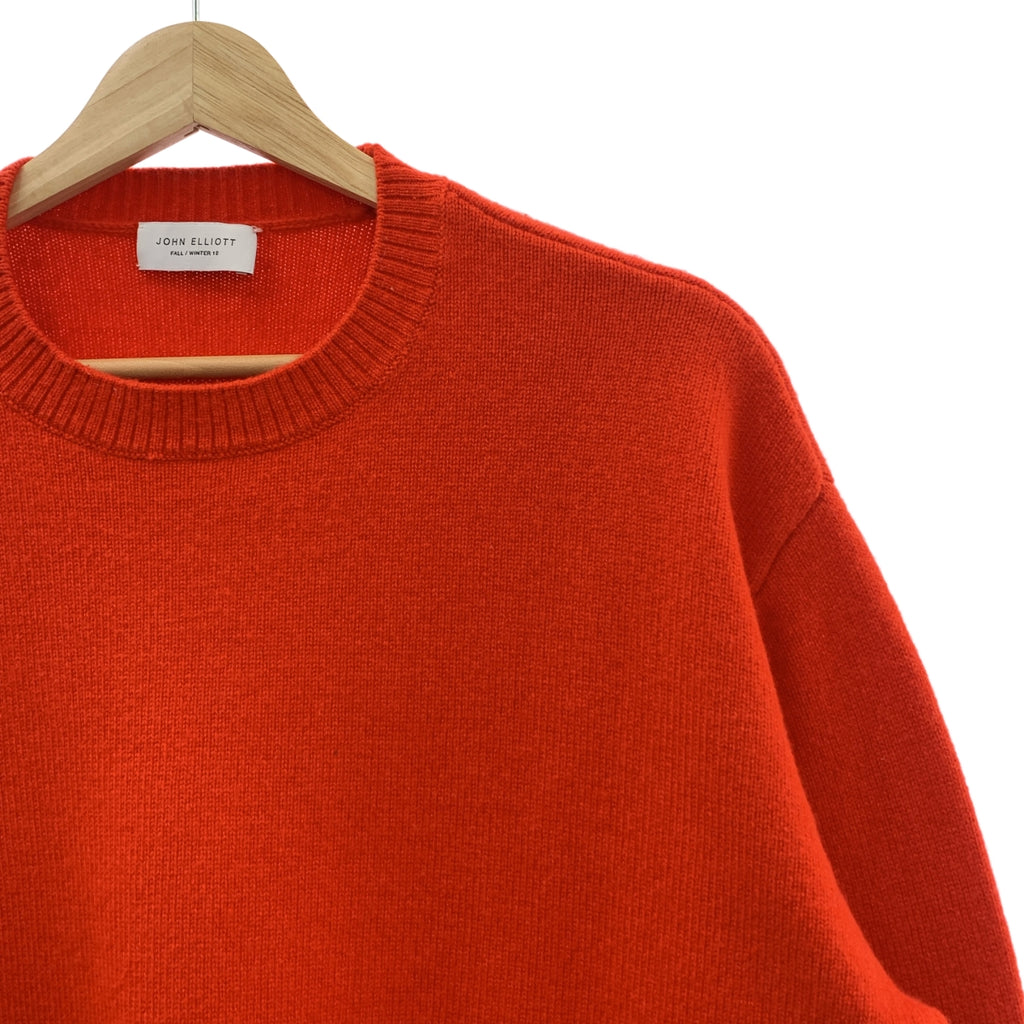 JOHN ELLIOTT / ジョンエリオット | カシミヤ クルーネックニット | 2 | レッド | メンズ