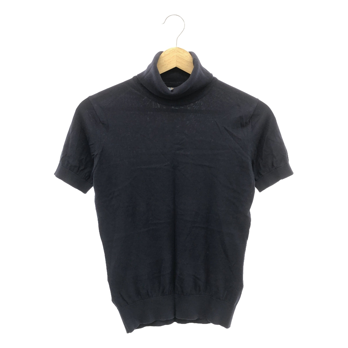 JOHN SMEDLEY / John Smedley | Sea Island Cotton Turtleneck High Gauge Short Sleeve Knit T-Shirt | M |