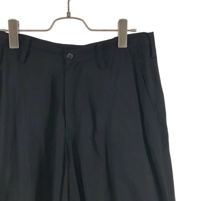 Y’s ドットガウチョパンツ レーヨンパンツ ヨウジヤマモト yohji yamamoto - PIGMENT WASH COTTON STRIPE PANTS （GRAY