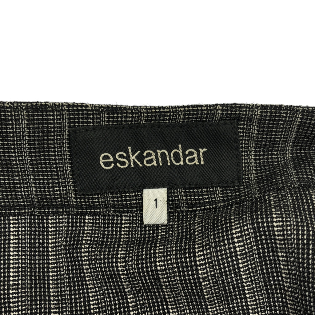 eskandar | 改良無扣大衣背心 | 尺寸 1 | 灰色/黑色 | 女款