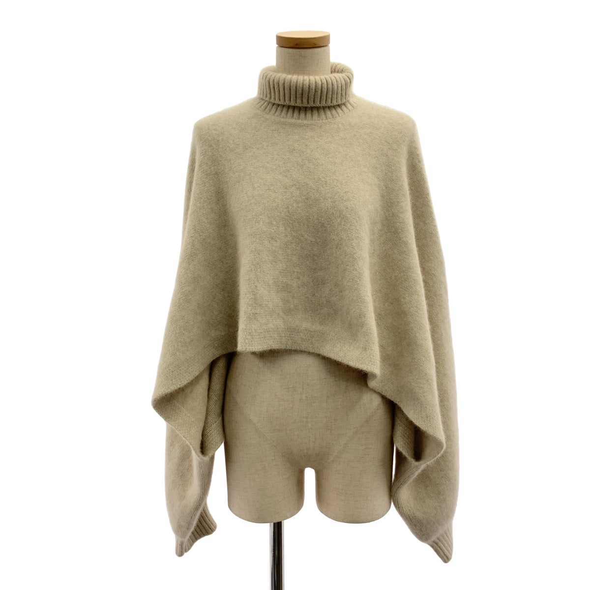 LE PHIL / ルフィル | フォックス混 ハイネック ニット | F | ベージュ | レディース