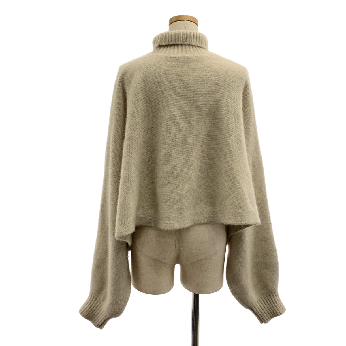 LE PHIL / ルフィル | フォックス混 ハイネック ニット | F | ベージュ | レディース