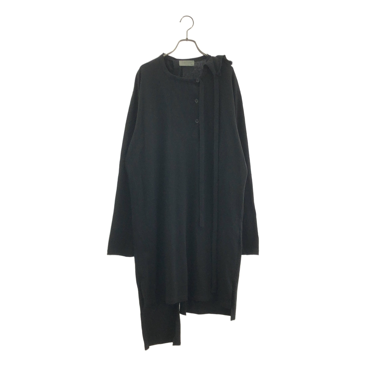 山本耀司 (YOHJI YAMAMOTO) 男裝 | 2025春夏系列 | 純棉不對稱長上衣 | 3碼 | 男士