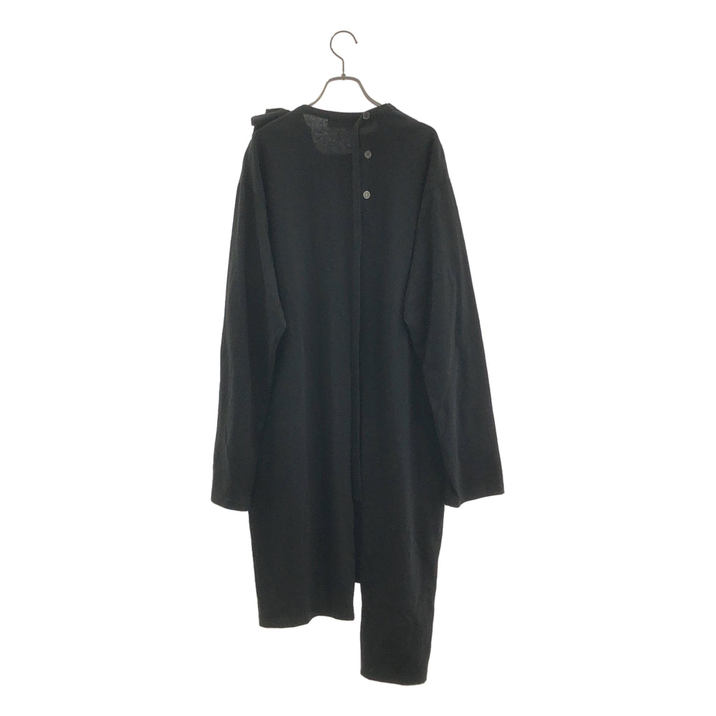 山本耀司 (YOHJI YAMAMOTO) 男裝 | 2025春夏系列 | 純棉不對稱長上衣 | 3碼 | 男士