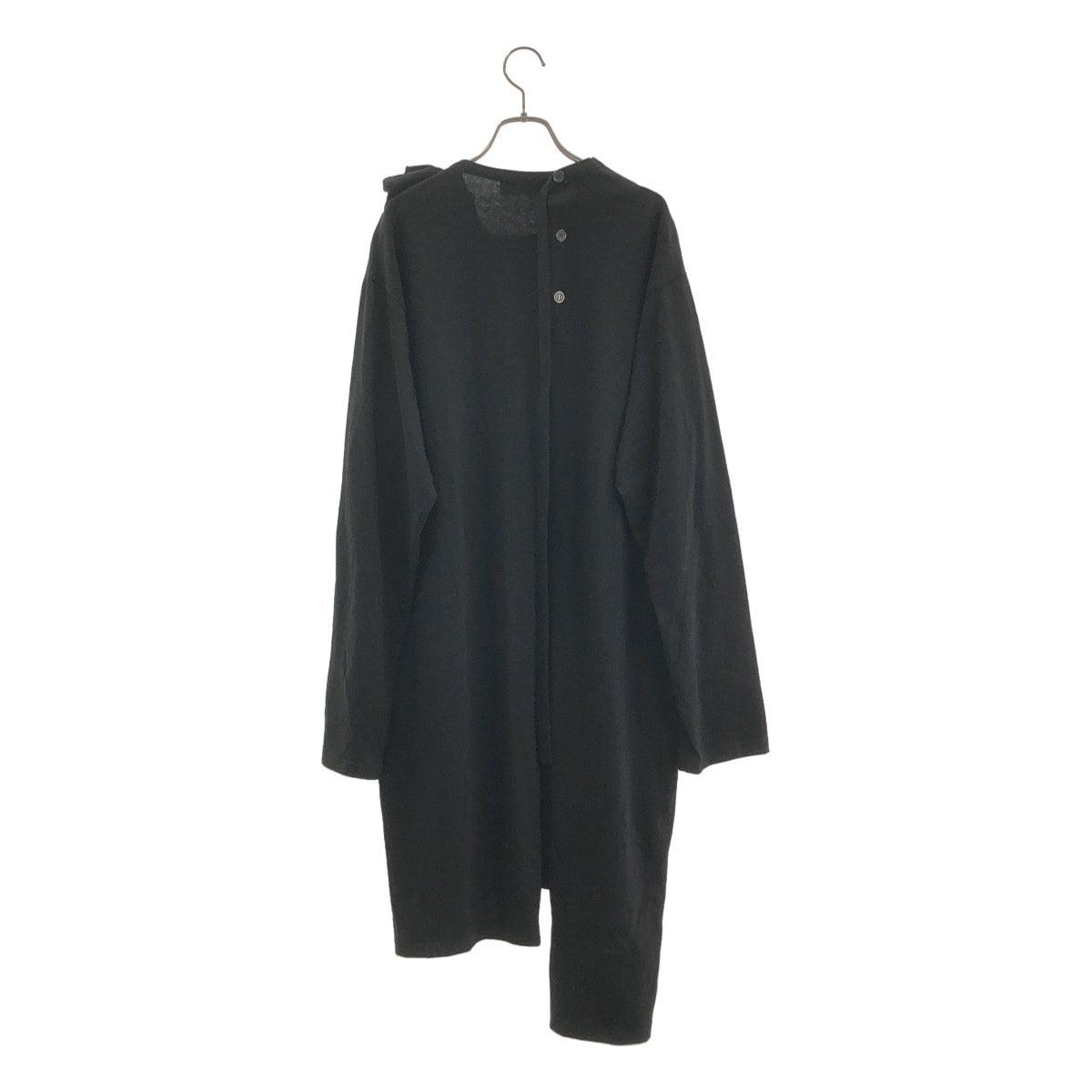 山本耀司 (YOHJI YAMAMOTO) 男裝 | 2025春夏系列 | 純棉不對稱長上衣 | 3碼 | 男士