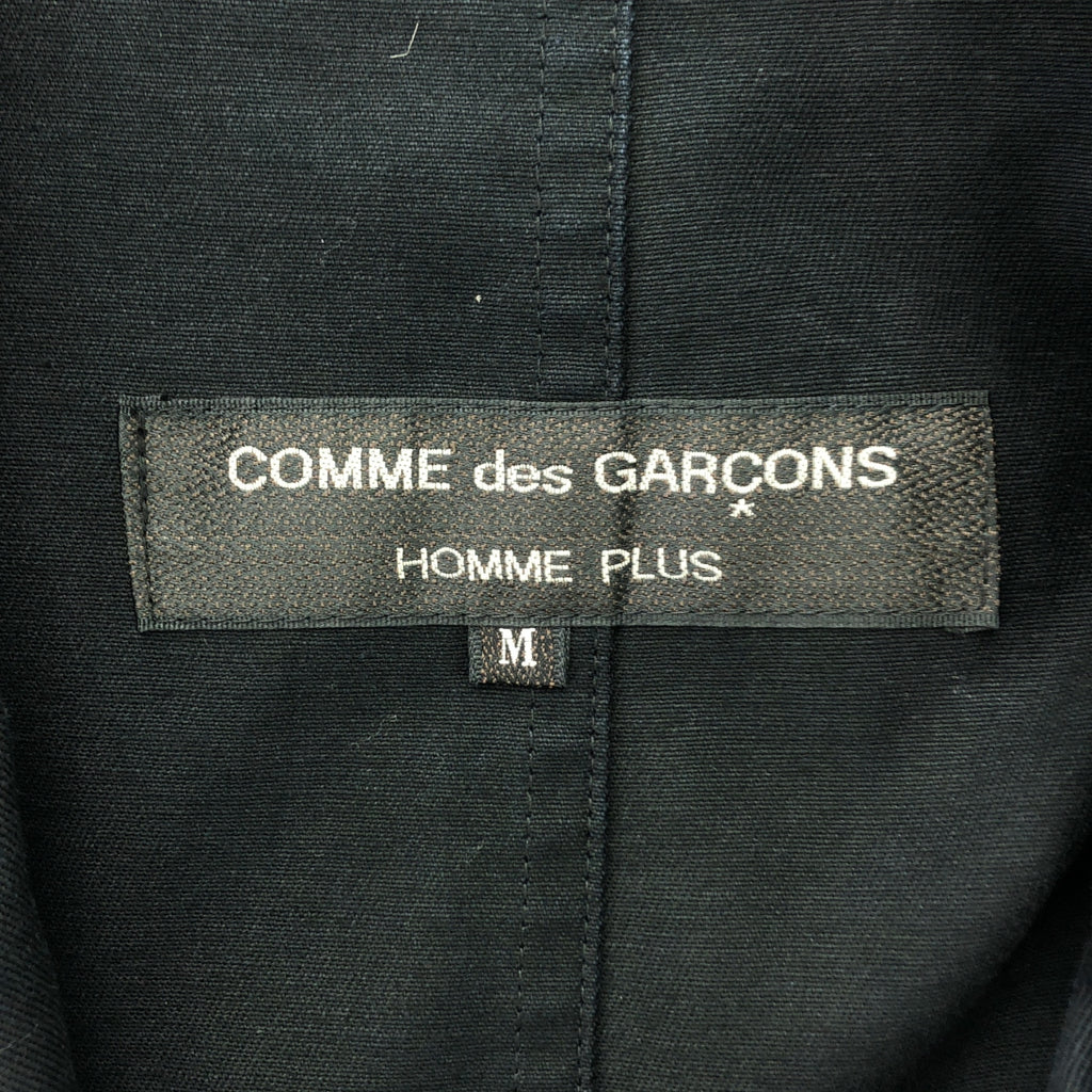 COMME des GARCONS HOMME PLUS / コムデギャルソンオムプリュス | AD1996 | 比翼ボタン ツイルコットン テーラードジャケット | M | ネイビー | メンズ
