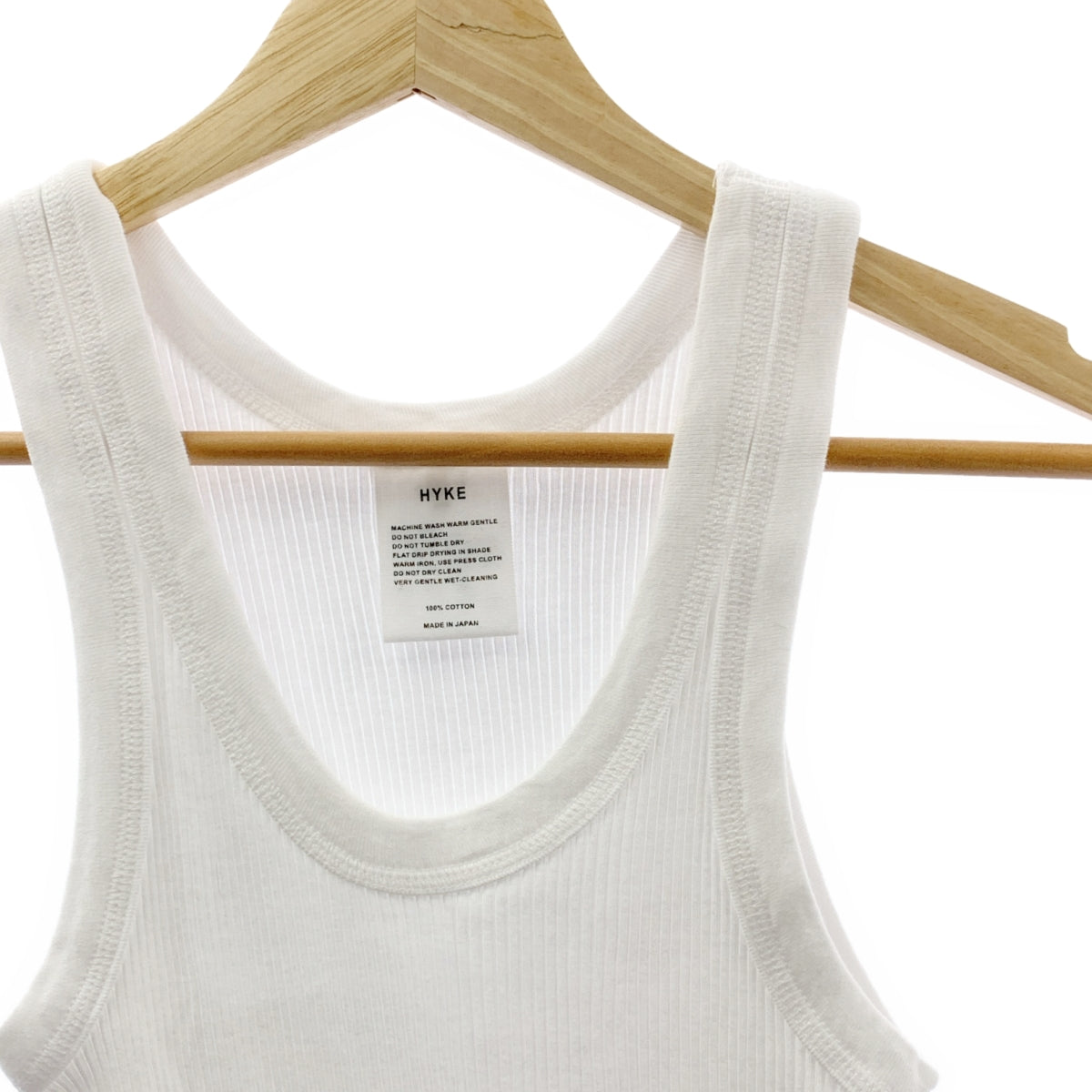 HYKE / 하이크 | 코튼 리브 탱크 탑 |