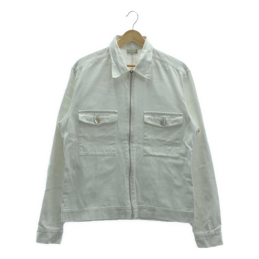 DRIES VAN NOTEN / ドリスヴァンノッテン | 90s ヴィンテージ コットン シェルボタン ジップアップ ジャケット | 46 | メンズ