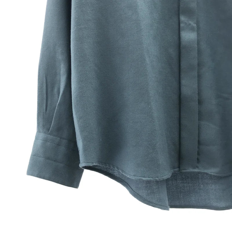 MARKAWARE / マーカウェア | 2022SS | FLY FRONT SHIRT / ORGANIC WOOL VIYELLA  / ロゴボタン フライフロント シャツ | 1 | メンズ