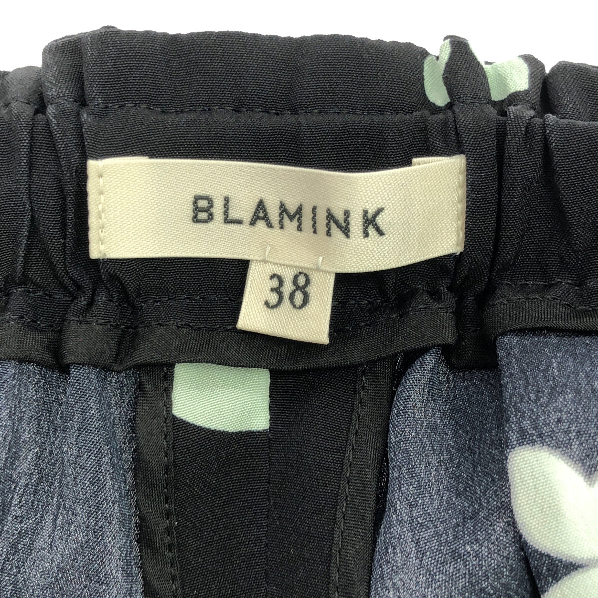 BLAMINK / ブラミンク | silk 100％ / シルク 総柄 ドロー