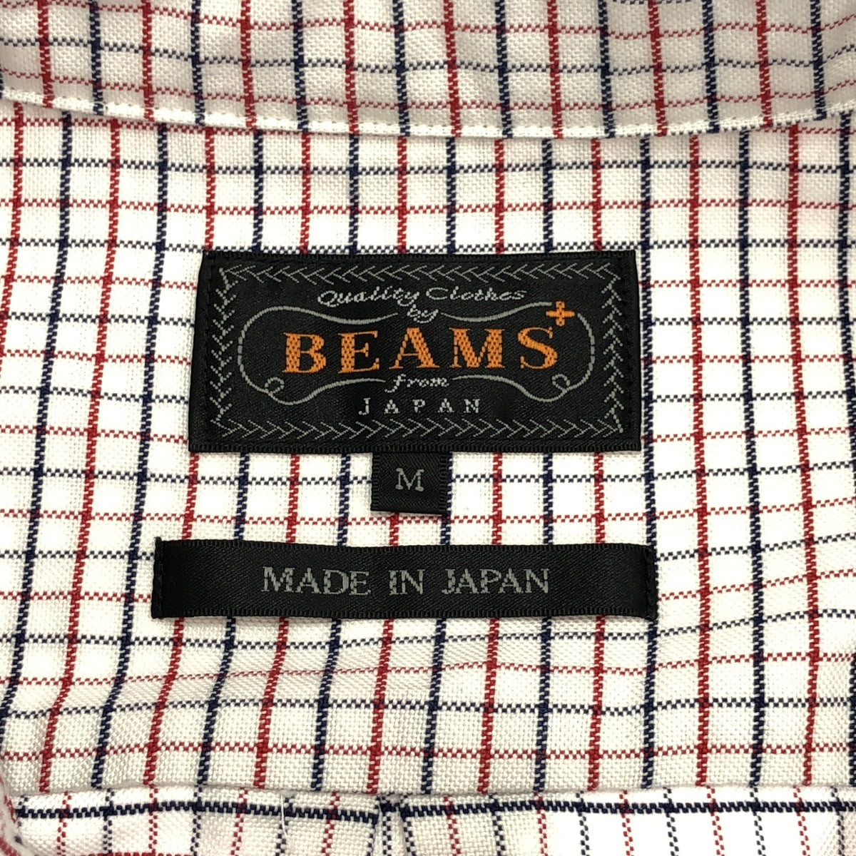 BEAMS PLUS / 빔 스플러스 | 타타 솔 체크 버튼 다운 셔츠 | M | 남성