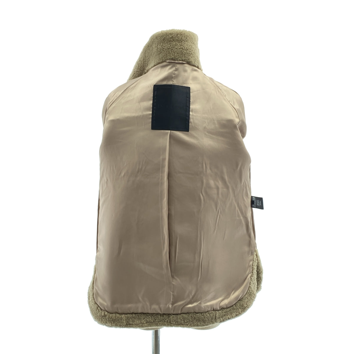 【美品】  H BRAND / エイチブランド | リアルムートン テディ オーバー ショートコート / 総裏地 | S | グレー系 | レディース