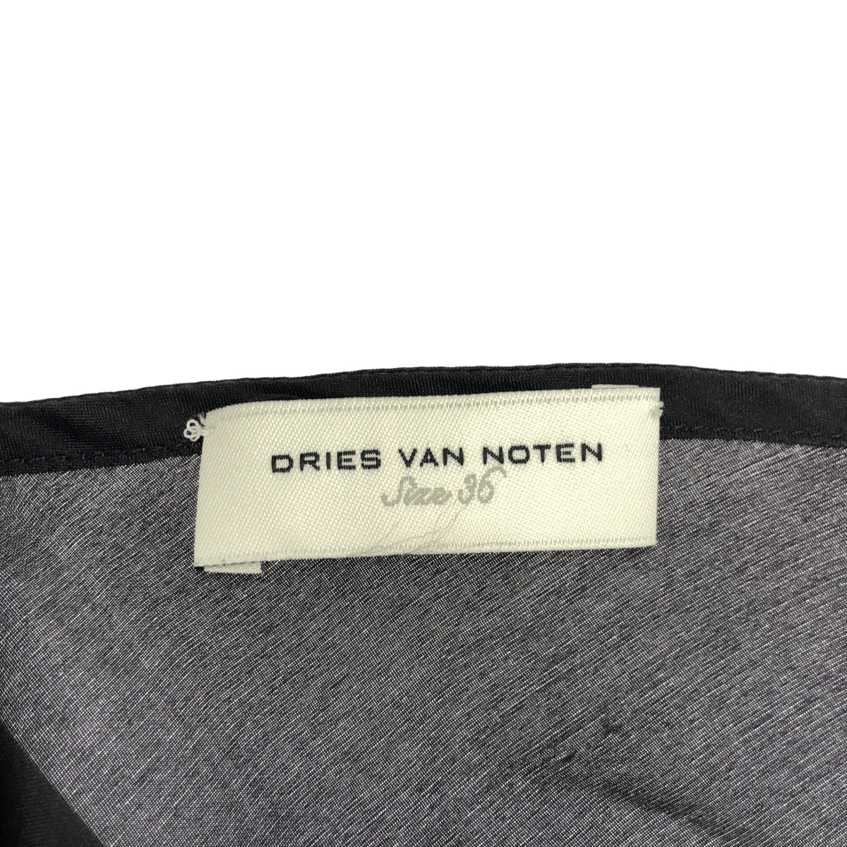 DRIES VAN NOTEN / ドリスヴァンノッテン | シルク ティアード タンクトップ ブラウス | 36 |