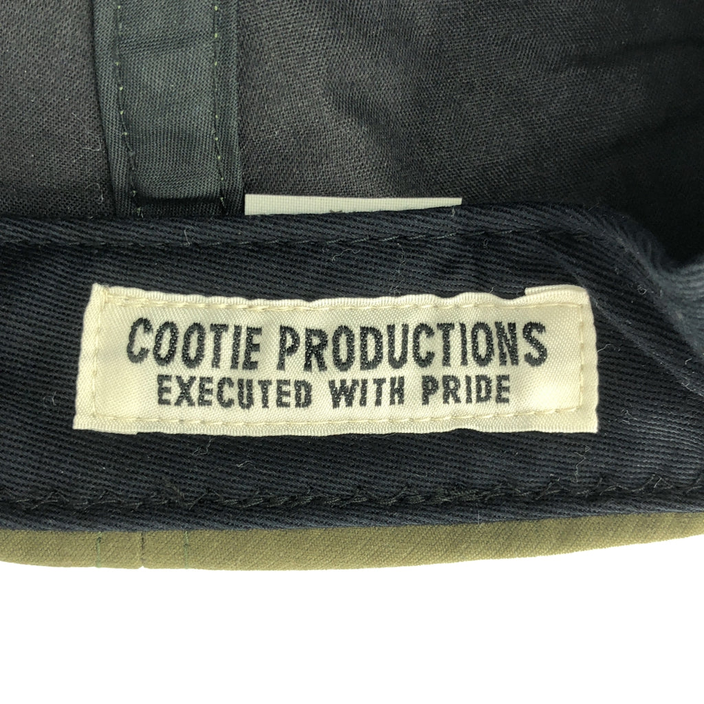 COOTIE / 쿠티 | 코튼 스웨이드 로고 캡 | F | 기타