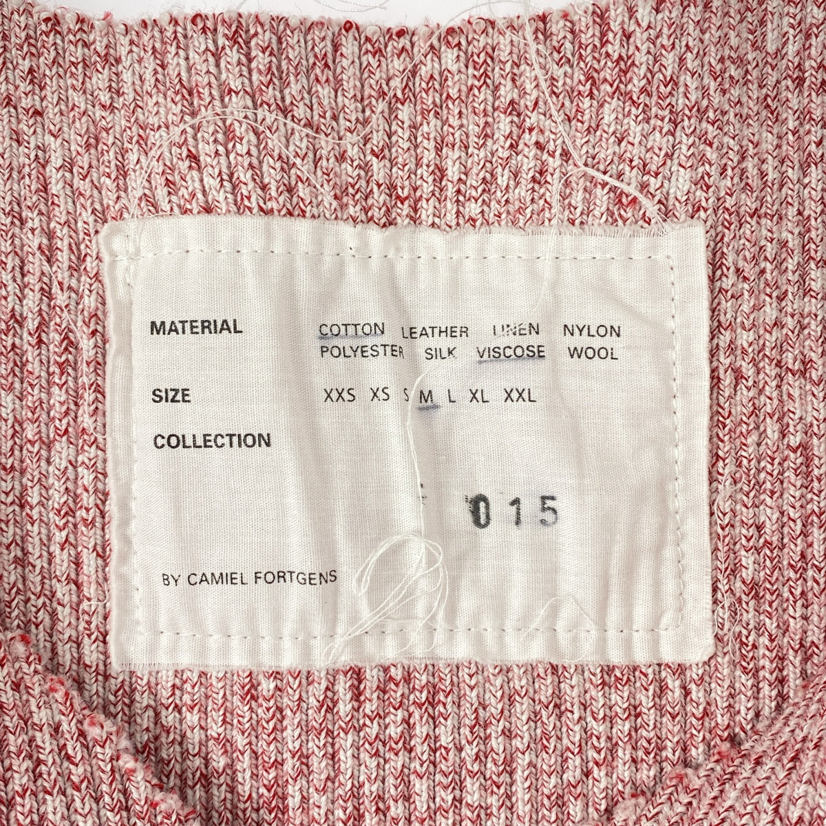 CAMIEL FORTGENS / 카미엘 포트 헨스 | RIB SPENCER JERSEY VEST 리브 스펜서 니트 베스트 | M | 남성